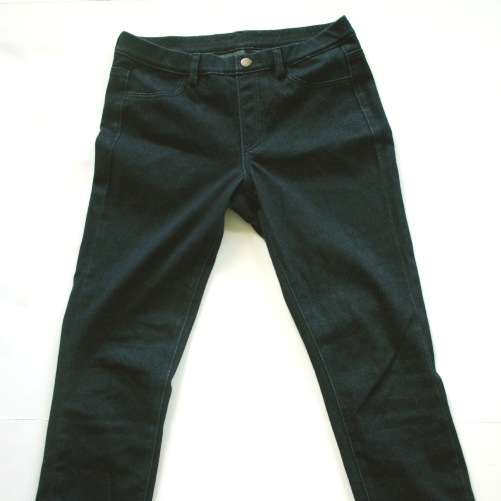uniqlo blue soft jeggings, small